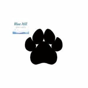Paw Fusible Glass Precut - Pet Paw- Dog - 96 COE - 90 COE - For fused glass - Stained Glass - Mosaic Art - Glass Art Supplies