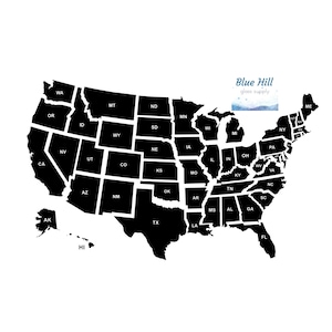 USA Precut Glasformen - USA - Alle 50 Staaten - Auswahl von einem - Für Mosaiken - Buntglas - Schmelzglas 96 COE oder 90 COE