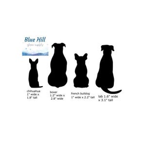 Dogs Backside Fusible Glass Precuts - 96 COE - 90 COE - For fused glass - Stained Glass - Mosaic Art - Glass Art Supplies