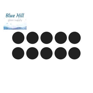 Circle 10 Pack 1/2”,3/4” or 1” Fusible Glass Precut - Multiple Colors - For fused glass - Mosaic Art - Oceanside 96 COE or Bullseye 90 COE image 2