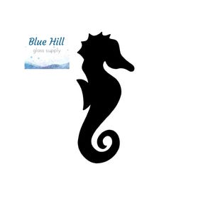 Sea Horse Fusible Glass Precut - 96 COE - 90 COE - For fused glass - Stained Glass - Mosaic Art - Glass Art Supplies