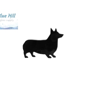 Corgi Dog Fusible Glass Precut - 96 COE - 90 COE Glass - For fused glass - Stained Glass - Mosaic Art - Glass Art Supplies
