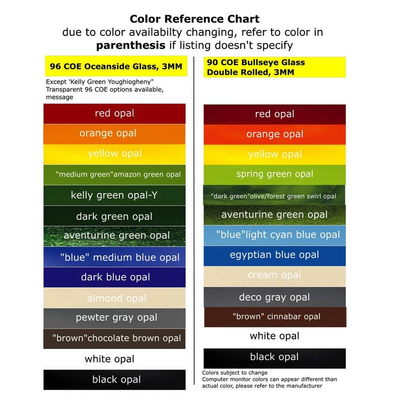 Color Reference Chart