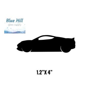 Sport Car Precut Glass Shape -90 COE - 96 COE - Race Car - Precut Cars for Fusing - Stained Glass Art - Mosaics