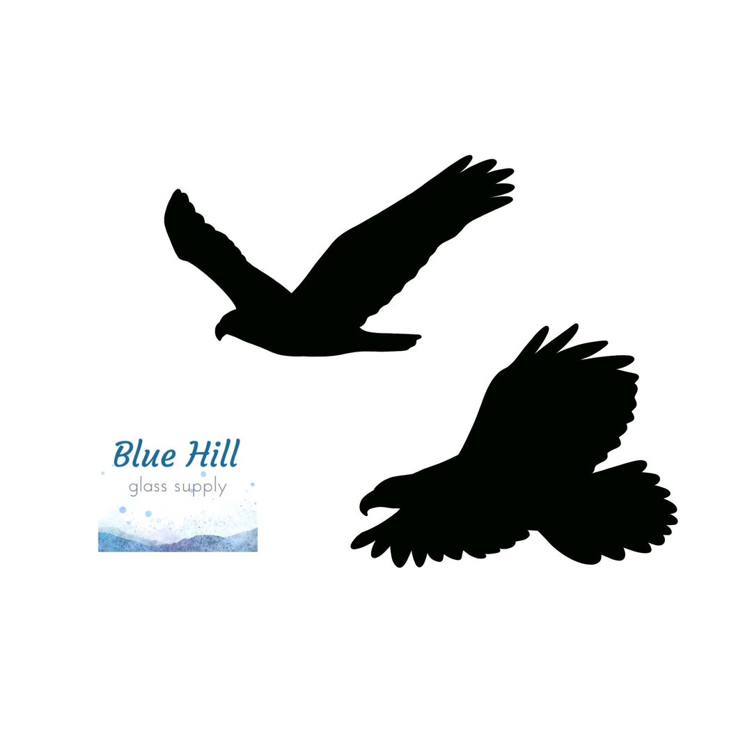 Eagles Precut Glass Shapes 96 COE 90 COE Glass Birds for Fused Glass