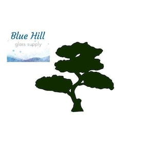 Bonsai Tree Precut Glass - 96 COE Glass or 90 COE - for Fusing, Mosaics , Stained Glass Art - Chinese Art - Peace Love Harmony