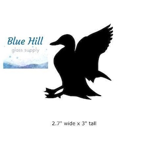 Duck Bird Precut Glass Shapes - 96 COE - 90 COE - Glass Birds for Fused Glass - Mosaic - Stained Glass - Glass Birds for Crafts