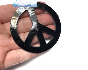 Peace Sign Fusible Precut Glass Shape - For Stained Glass - Fusing - Mosaics - 96 coe - 90 coe - for glass artists - multiple colors