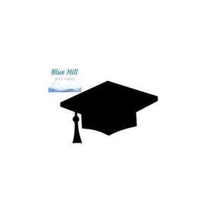 Graduation Cap Precut Fusible Glass Precut - 96 COE - 90 COE - For fused glass - Stained Glass - Mosaic Art - Art Supplies- Senior Hat