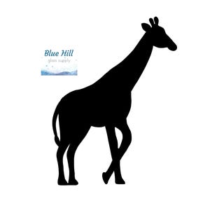 Giraffe #1 Fusible Glass Precut - 96 COE - 90 COE - For fused glass - Stained Glass - Mosaic Art - Glass Art Supplies - Safari Precut