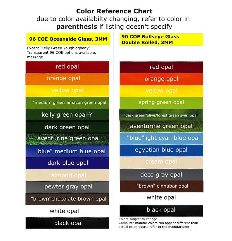 Color Reference Chart