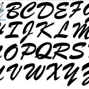 96 letras de vidrio precortadas con escritura en mayúsculas COE - Vidrio termofusible Oceanside - Alfabeto - Vidrio termofusible para horno - Vidrio negro para artesanos