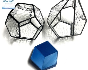 D12 Dodecahedron MOLD for Stained Glass Making - Stained Glass Jig - Twelve Sided Shape Mold - Glass Tools for Artists