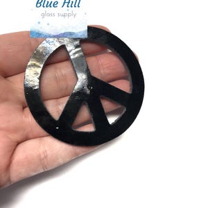 Peace Sign Fusible Precut Glass Shape - For Stained Glass - Fusing - Mosaics - 96 coe - 90 coe - for glass artists - multiple colors