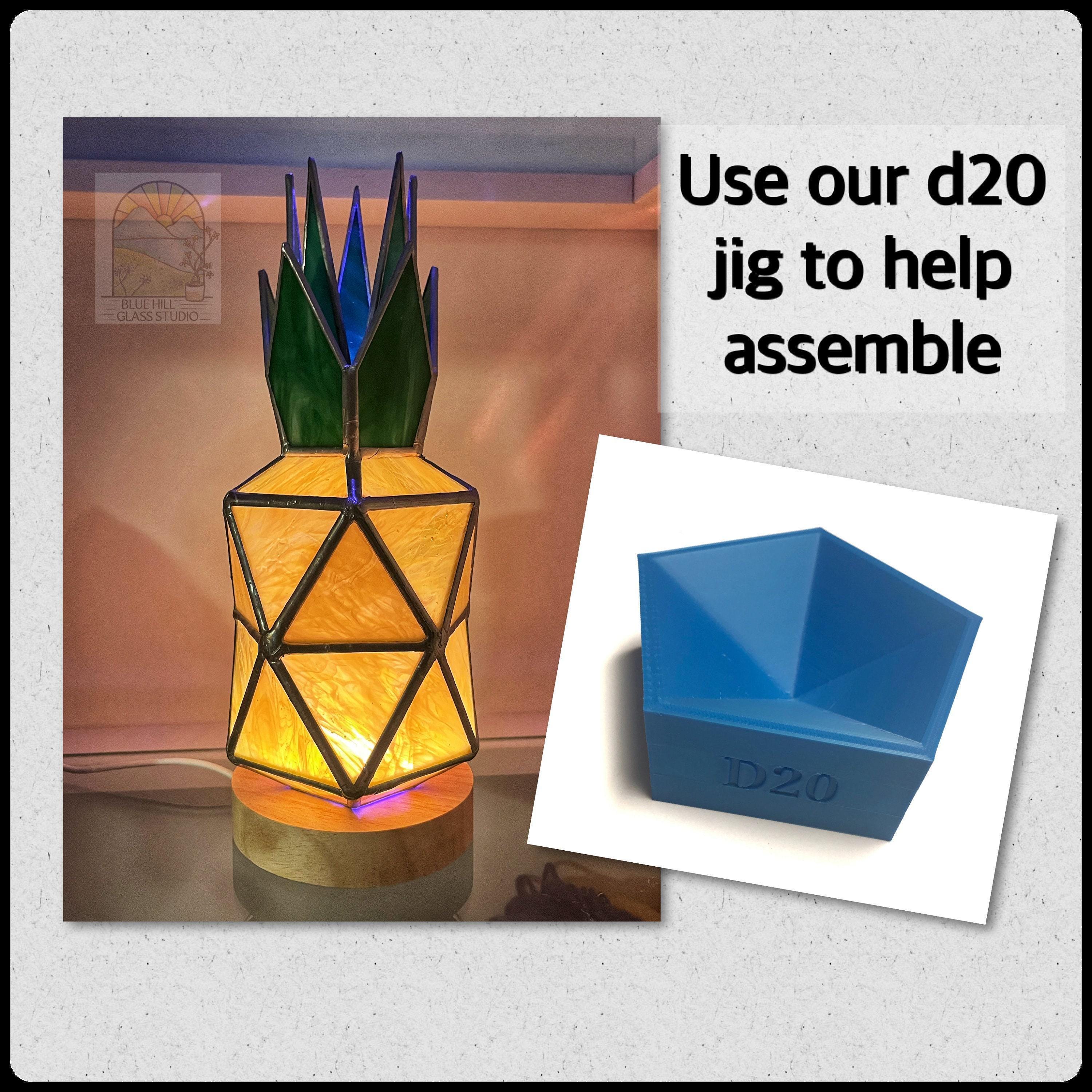 パイナップル 3D ステンドグラス パターン PDF - デジタルダウンロード