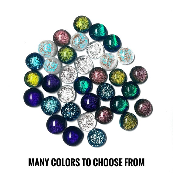 5 pack Glitter Resin Beads multi color