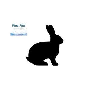 Bunny Rabbit Fusible Glass Precut - 96 COE - 90 COE - For fused glass - Stained Glass - Mosaic Art - Glass Supplies - Oceanside - Bullseye