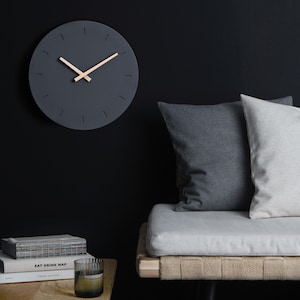 Cander Berlin MNU 6130 G Concrete Wall Clock Silent Noiseless Cement Concrete Clock 30.5 cm