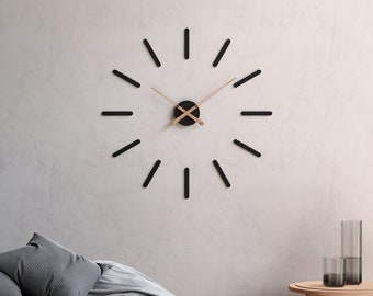 Cander Berlin MNU 2680 S XXL 3D MDF Wall Clock WallCalco Silencioso Silencioso Silencioso 80 cm Salón Despacho Pasillo