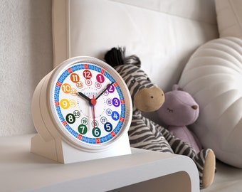 Cander Berlin MNU 1009 S Kinderwecker Wecker Kinder lautlos geräuschlos Lernuhr Kinderuhr Licht Snooze Beleuchtung Lernzifferblatt