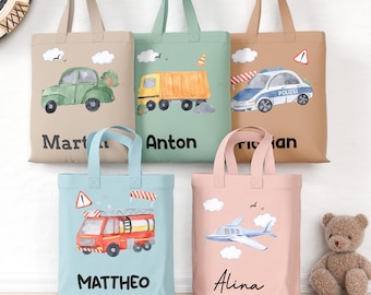 Bärenwerke OF Series RE 3034 Fabric Bag Personalized Gym Bag, Kindergarten, Fabric Bag with Name Change of Clothes, Jute Bag