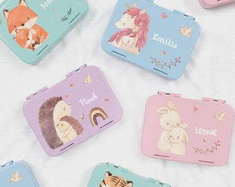 Bärenwerke OM MB 2115 Gepersonaliseerde lunchbox, kleuterschool, bento lunchbox, met naam, kinderen jongens meisjes