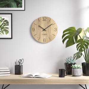 Cander Berlin MNU 2725 D Tyst Väggklocka 25 cm Icke-tickande Analog Vardagsrum Modern