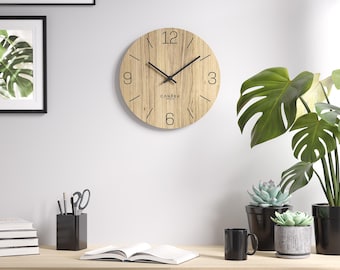 Cander Berlin MNU 2725 D Stille wandklok 25 cm zonder tikken analoog woonkamer modern