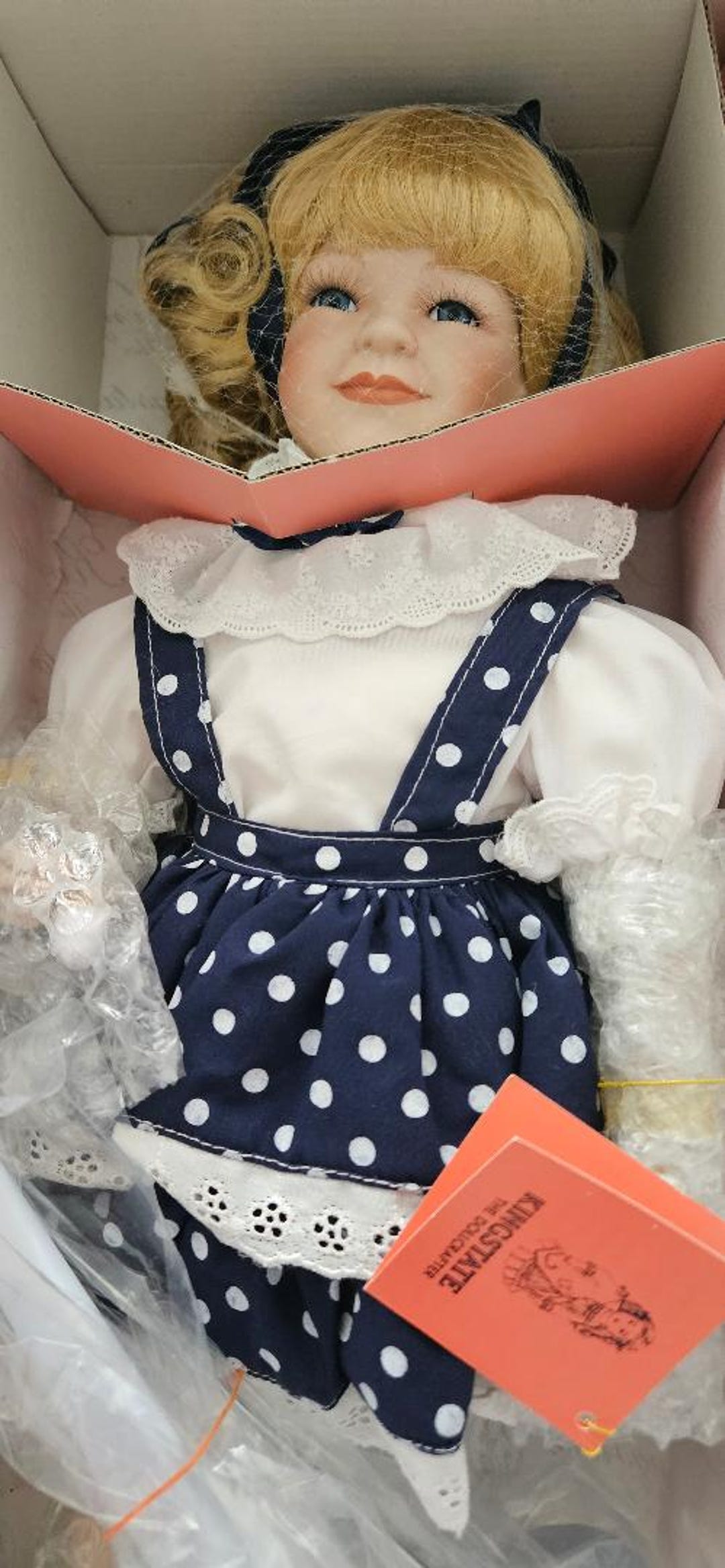 Vintage Kingstate Dollcrafter Porcelain Doll Jennifer W/COA