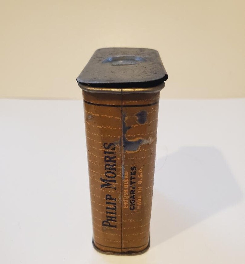 Vintage Tobacco Philip Morris & Co, English Blend Cigarettes Tin Etsy