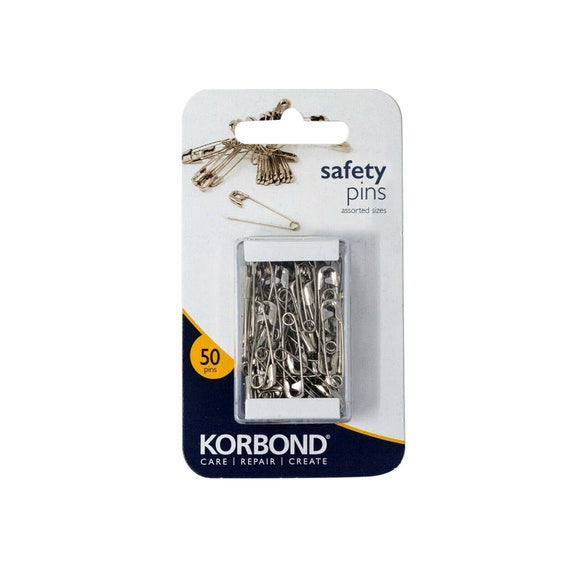 Korbond 50 Pack Safety Pins Assorted Sizes Sewing Dress Craft -  Hong  Kong