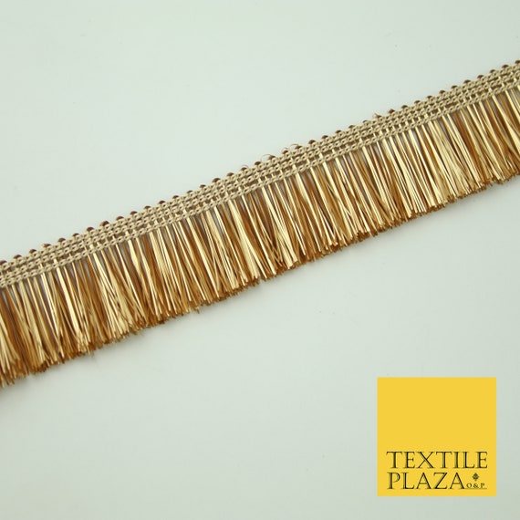 X7 10mm Antique Gold Piping Gotta Flange Edging Border Trim Indian Ribbon