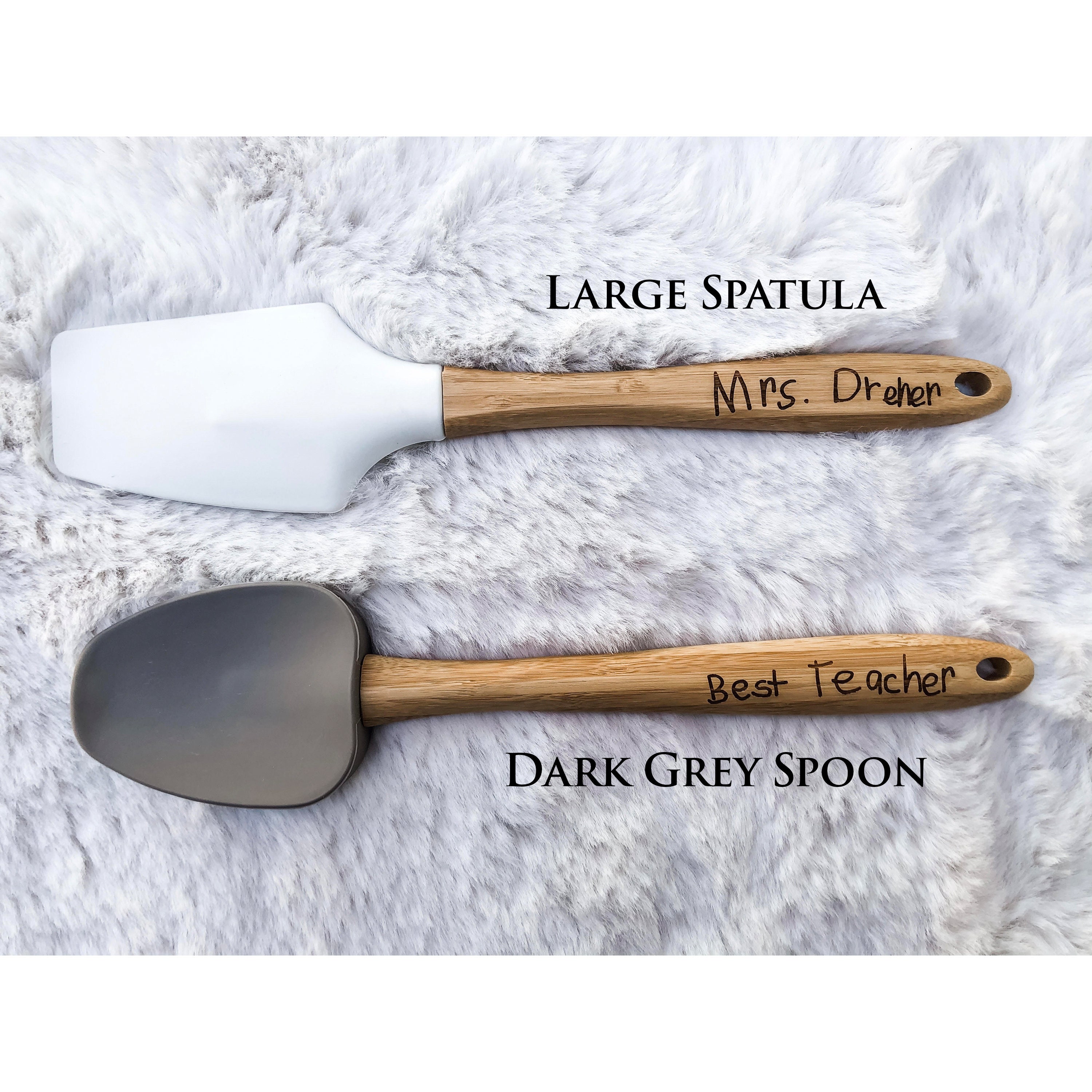 Laser Engraved Baking Spatula Set Spatula & Slim Spatula | Etsy