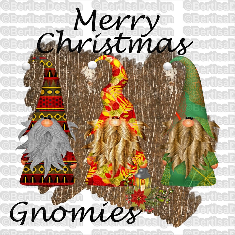 Download Merry Christmas Gnomes Sublimation /Gnomes Clip art/ 300 ...