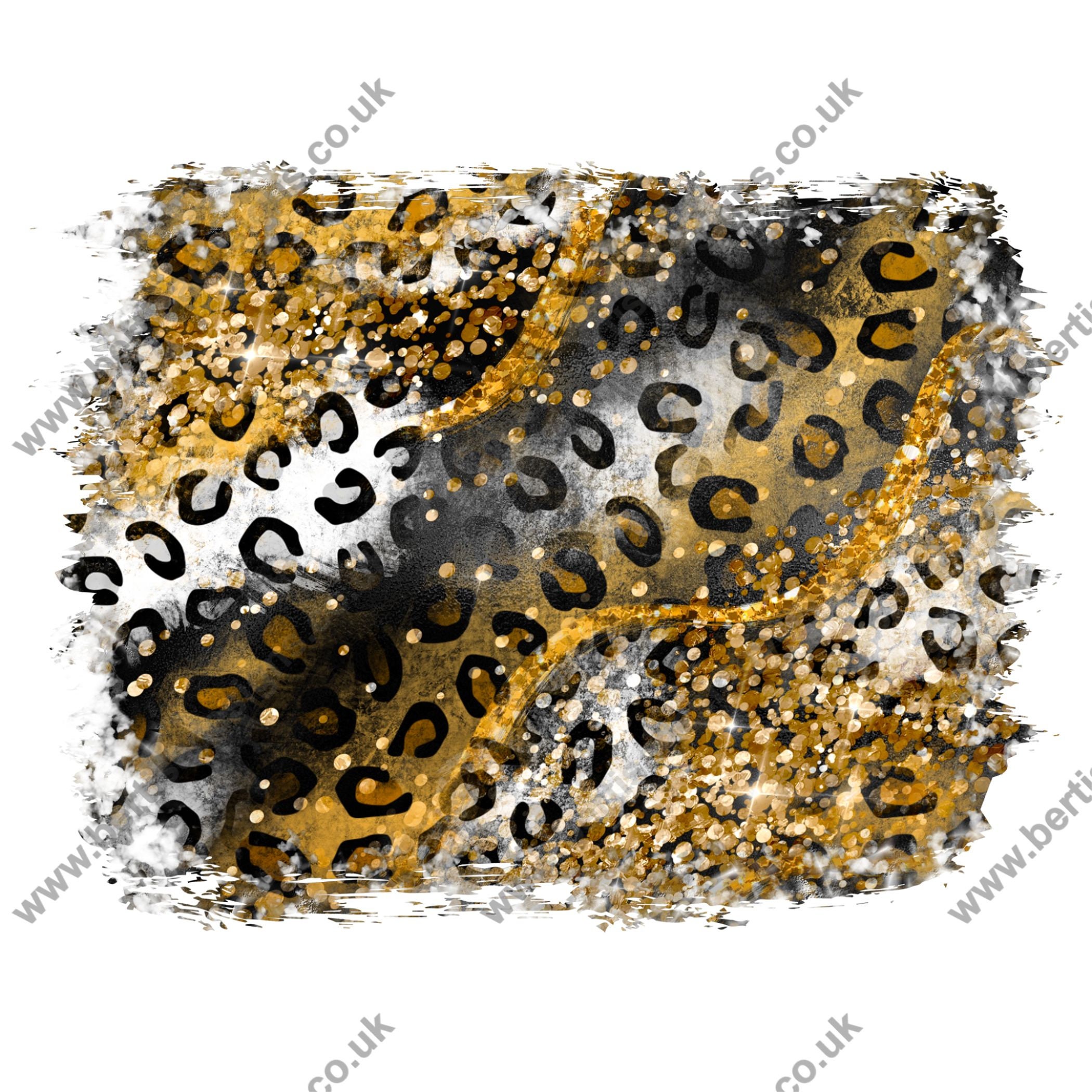 Black Gold Glitter Leopard Patch Png Glitter Leopard Patch - Etsy
