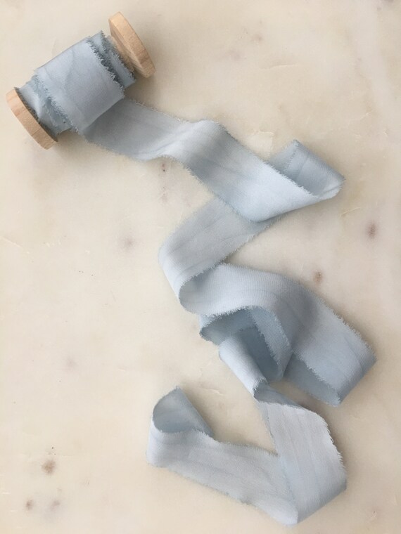 light blue silk ribbon