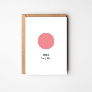 Bonjour petite fille | Carte de voeux
