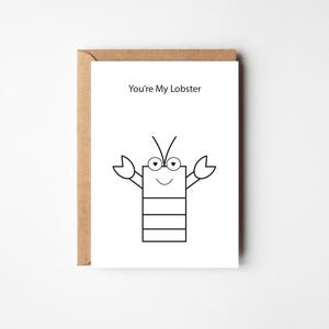 You&#39;re My Lobster | Greeting Card