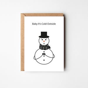 Baby It&#39;s Cold Ootside | Greeting Card | Scottish
