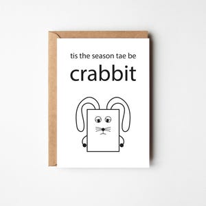 Tis The Season Tae Be Crabbit | Greeting Card
