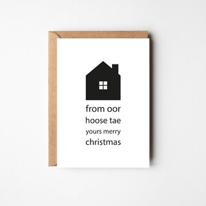 From Our Hoose Tae Yours  | Greeting Card | Scottish