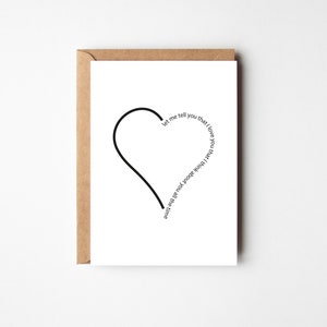 Let Me Tell You That I Love You | Greeting Card