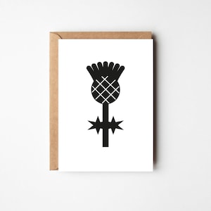 Thistle | Black + White | Greeting Card