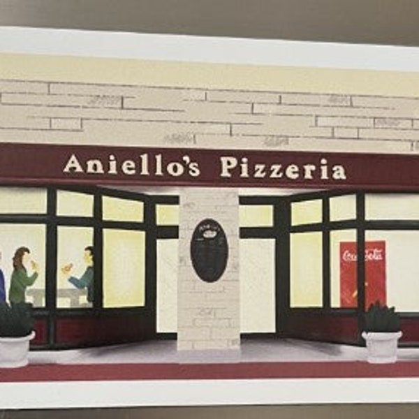 Aniello’s Pizzeria Corning, NY 3" magnet or sticker - for your fridge, office or car