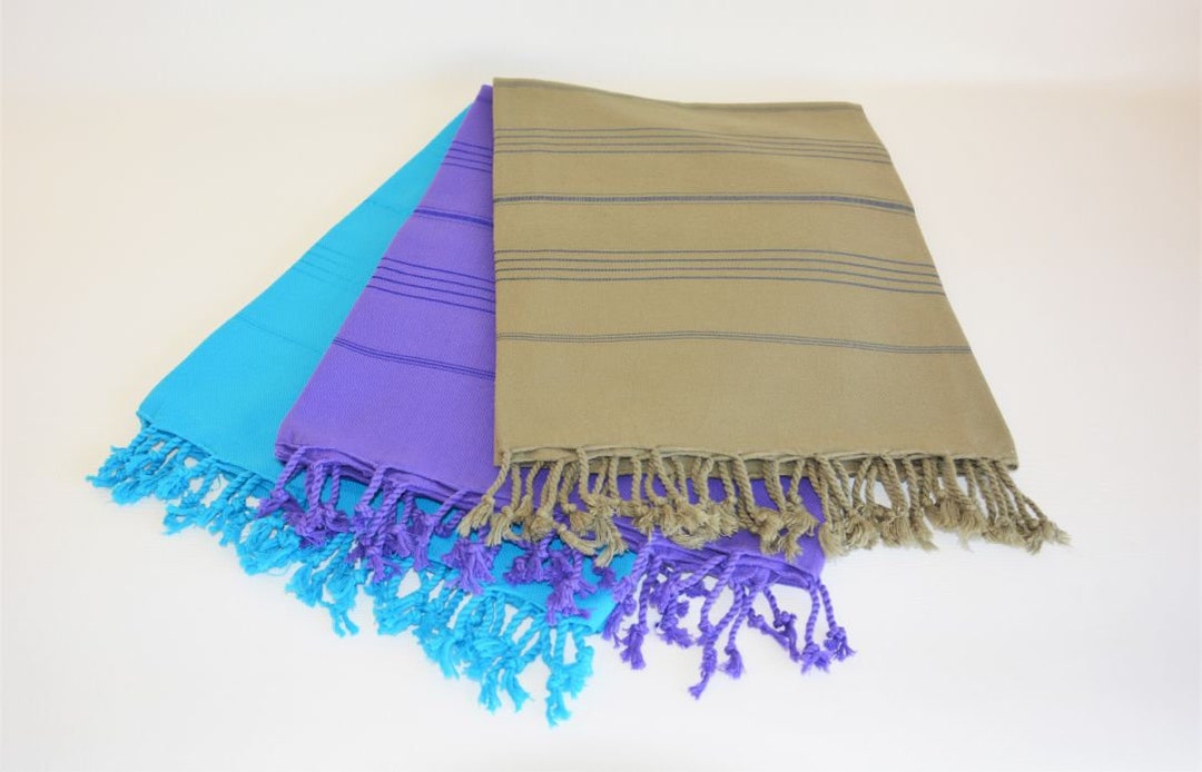 Turkish Fringed Cotton Bath Towel | Fringed Towel | Peshtemal Towel ...