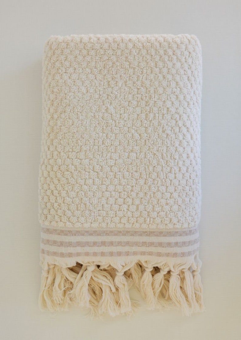 Luxury Turkish Fringed Cotton Bath Towel Fringed Towel Etsy