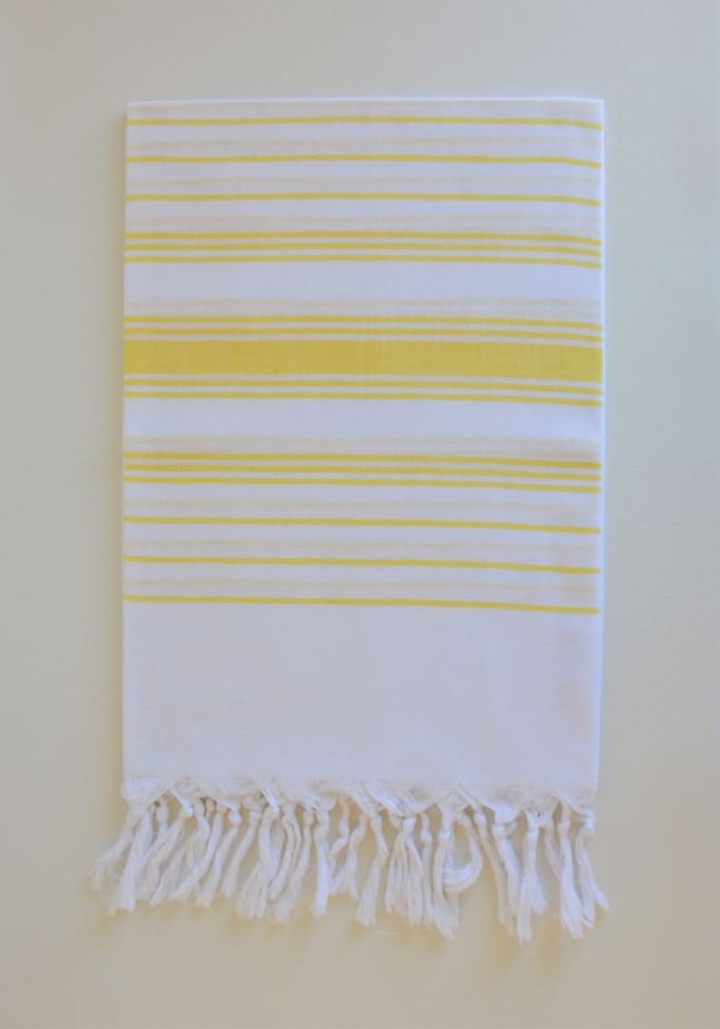 Turkish Beach Towel Turkish Fringed Cotton Stripe Spa Towel Fringed