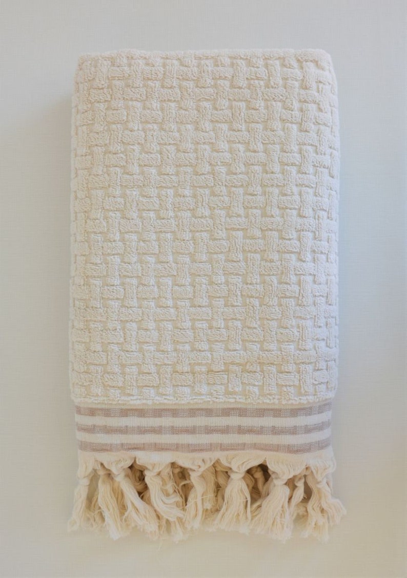 Luxury Turkish Fringed Cotton Bath Towel Fringed Towel Etsy
