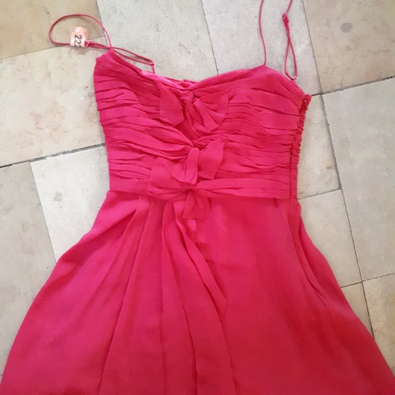 dark pink party dress