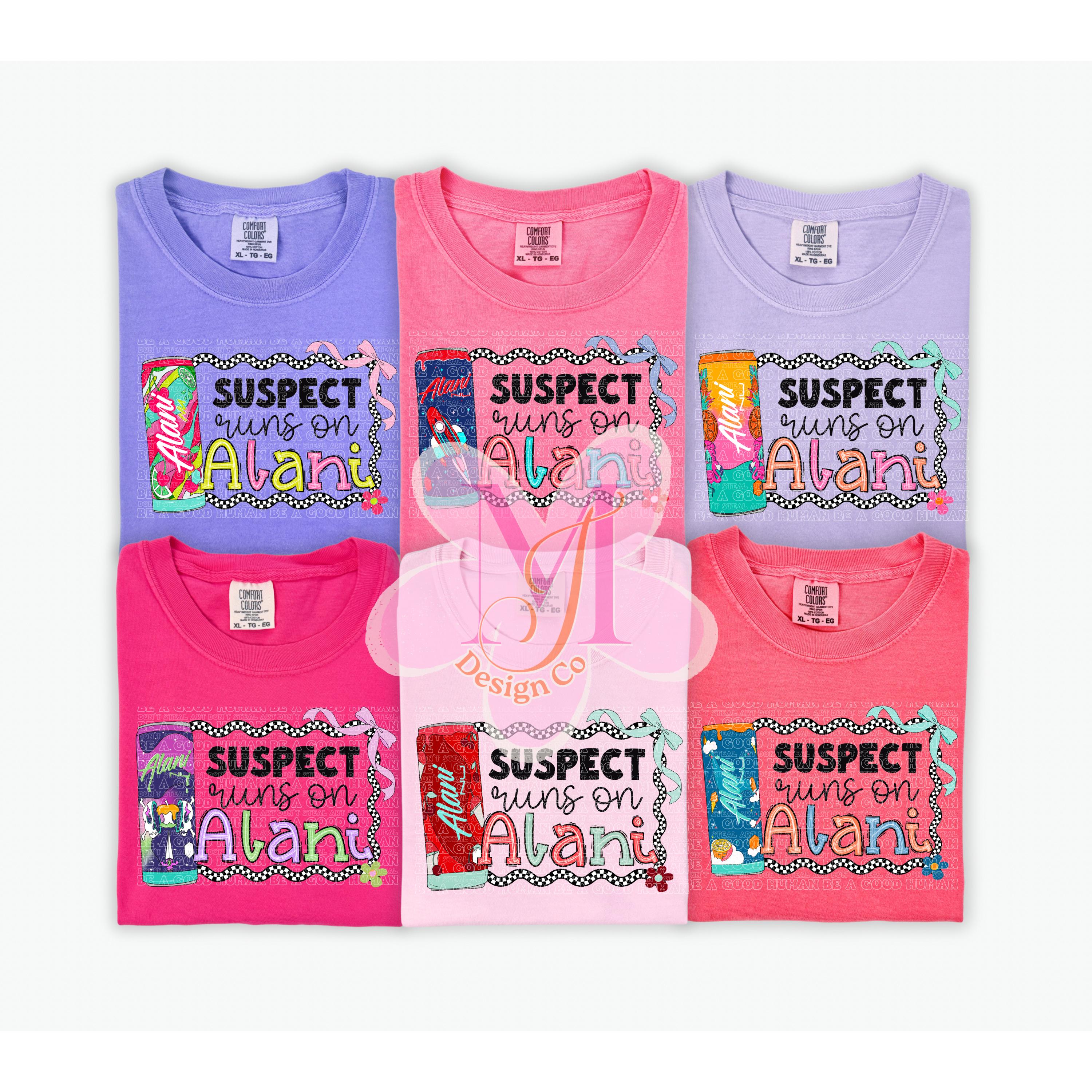 Suspect Runs On Alani BUNDLE Energy Retro Checker Groovy PNG Digital Tshirt Design